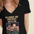 Please Be Patient With Me I'm From The 1900s Shirt Women's Jersey Short Sleeve Deep V-Neck Tshirt Please Be Patient With Me I'm From The 1900s Shirt Women's Jersey Short Sleeve Deep V-Neck Tshirt