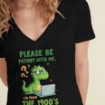 Please Be Patient With Me I'm From The 1900s Soft Tee Women's Jersey Short Sleeve Deep V-Neck Tshirt
