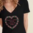 Please Be Patient With Me I'm From The 1900S Vintage Floral Women's Jersey Short Sleeve Deep V-Neck Tshirt Please Be Patient With Me I'm From The 1900S Vintage Floral Women's Jersey Short Sleeve Deep V-Neck Tshirt