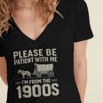 Please Be Patient I'm From The 1900s Vintage Over The Hill Women's Jersey Short Sleeve Deep V-Neck Tshirt Please Be Patient I'm From The 1900s Vintage Over The Hill Women's Jersey Short Sleeve Deep V-Neck Tshirt