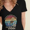 Please Be Patient With Me I'm From The 1900s Vintage Sarcasm Women's Jersey Short Sleeve Deep V-Neck Tshirt Please Be Patient With Me I'm From The 1900s Vintage Sarcasm Women's Jersey Short Sleeve Deep V-Neck Tshirt