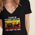 Please Be Patient With Me I'm From The 1900s Vintage Sun Set Women's Jersey Short Sleeve Deep V-Neck Tshirt Please Be Patient With Me I'm From The 1900s Vintage Sun Set Women's Jersey Short Sleeve Deep V-Neck Tshirt