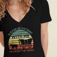 Please Be Patient With Me I'm From The 1900s Vintage Sunset Women's Jersey Short Sleeve Deep V-Neck Tshirt Please Be Patient With Me I'm From The 1900s Vintage Sunset Women's Jersey Short Sleeve Deep V-Neck Tshirt