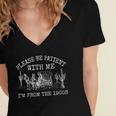 Please Be Patient With Me I'm From The 1900s Vintage T-Shirt Women's Jersey Short Sleeve Deep V-Neck Tshirt Please Be Patient With Me I'm From The 1900s Vintage T-Shirt Women's Jersey Short Sleeve Deep V-Neck Tshirt