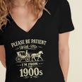 Please Be Patient With Me I'm From The 1900s Vintage Women's Jersey Short Sleeve Deep V-Neck Tshirt