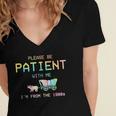 Please Be Patient With Me I'm From The 1900s 1900s Women's Jersey Short Sleeve Deep V-Neck Tshirt Please Be Patient With Me I'm From The 1900s 1900s Women's Jersey Short Sleeve Deep V-Neck Tshirt