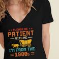 Please Be Patient I'm From The 1900s Please Be Patient Women's Jersey Short Sleeve Deep V-Neck Tshirt