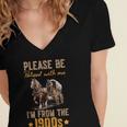 Please Be Patient With Mee I'm From The 1900s Women's Jersey Short Sleeve Deep V-Neck Tshirt Please Be Patient With Mee I'm From The 1900s Women's Jersey Short Sleeve Deep V-Neck Tshirt