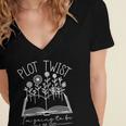 Plot Twist I'm Going To Be A Big Sister Literary Book Kids Women's Jersey Short Sleeve Deep V-Neck Tshirt Plot Twist I'm Going To Be A Big Sister Literary Book Kids Women's Jersey Short Sleeve Deep V-Neck Tshirt