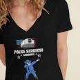 Police Academy Graduate Shirt Police Academy Graduation Gift Women's Jersey Short Sleeve Deep V-Neck Tshirt