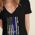 Police Graduation Est 2025 Back Print Police Academy Vintage Women's Jersey Short Sleeve Deep V-Neck Tshirt