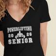 Powerlifting Senior Night Powerlifting 2026 Graduation 1 Women's Jersey Short Sleeve Deep V-Neck Tshirt