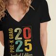 Pre-K Grad 2025 Pre-K Kids Prek Graduation Women's Jersey Short Sleeve Deep V-Neck Tshirt