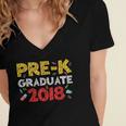 Pre-K Graduate Grad 2018 Graduation Shirt Women's Jersey Short Sleeve Deep V-Neck Tshirt