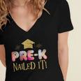Pre K Graduation s Grad Shirt 2018 Women's Jersey Short Sleeve Deep V-Neck Tshirt