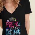 Pre-K Is So First Year Shirt Kids School Graduation Cute Women's Jersey Short Sleeve Deep V-Neck Tshirt
