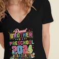 Pre School Graduation Idea Brother & Preschool Graduation Women's Jersey Short Sleeve Deep V-Neck Tshirt