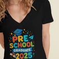 Preschool Graduation 2025 Pre-k Graduate Kids Boys Girls Women's Jersey Short Sleeve Deep V-Neck Tshirt