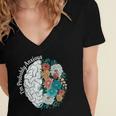 Probably Anxious Mental Health Quote Introverts People Women's Jersey Short Sleeve Deep V-Neck Tshirt Probably Anxious Mental Health Quote Introverts People Women's Jersey Short Sleeve Deep V-Neck Tshirt