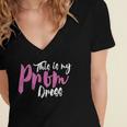 This Is My Prom Dress Shirt Senior Graduation Cute Tee Women's Jersey Short Sleeve Deep V-Neck Tshirt