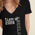 Proud Abuela Of A 2026 Graduate Grad Senior Graduation Women's Jersey Short Sleeve Deep V-Neck Tshirt