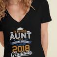 Proud Aunt Of 2018 Graduate Shirt Graduation Grad Class Women's Jersey Short Sleeve Deep V-Neck Tshirt
