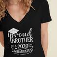 Proud Brother Of a 2020 Graduate Graduation Class Women's Jersey Short Sleeve Deep V-Neck Tshirt