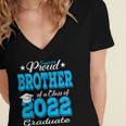 Proud Brother Of a 2022 Graduate Class Of 2022 Graduation Women's Jersey Short Sleeve Deep V-Neck Tshirt