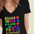 Proud Brother Of 2022 Pre K Graduate Graduation Women's Jersey Short Sleeve Deep V-Neck Tshirt