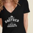 Proud Brother Of A Class Of 2019 Graduate GraduationShirt Women's Jersey Short Sleeve Deep V-Neck Tshirt