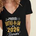 Proud Brother-In-Law Of A Class 2026 Senior Graduation 2026 Women's Jersey Short Sleeve Deep V-Neck Tshirt
