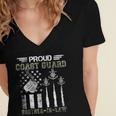 Proud Coast Guard Brother-In-Law US Coast Guard Graduation Women's Jersey Short Sleeve Deep V-Neck Tshirt