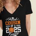 Proud Cousin Of A 2025 Senior Basketball Graduation Women's Jersey Short Sleeve Deep V-Neck Tshirt