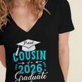 Proud Cousin Of a Class Of 2026 Graduate For Graduation Women's Jersey Short Sleeve Deep V-Neck Tshirt