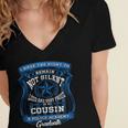 Proud Of Cousin Police Academy Graduation Shirt Women's Jersey Short Sleeve Deep V-Neck Tshirt