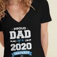Proud Dad Of A Class Of 2020 Graduate TShirt Graduation Women's Jersey Short Sleeve Deep V-Neck Tshirt