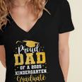 Proud Dad Of A Class 2025 Kindergarten Graduate Graduation Women's Jersey Short Sleeve Deep V-Neck Tshirt