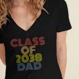 Proud Dad Of A Class Of 2038 Graduate Senior Graduation Women's Jersey Short Sleeve Deep V-Neck Tshirt