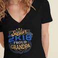 Proud Grandpa Of 2018 Senior Shirt Graduation Grad 2K18 Women's Jersey Short Sleeve Deep V-Neck Tshirt