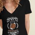 Proud Grandpa Of a 2026 Football Senior Graduation Women's Jersey Short Sleeve Deep V-Neck Tshirt