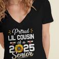 Proud Lil Cousin Of A Class Of 2025 Senior Graduation 2025 Women's Jersey Short Sleeve Deep V-Neck Tshirt
