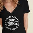 Proud Mama Of a Class Of 2025 Graduate Graduation 2025 Women's Jersey Short Sleeve Deep V-Neck Tshirt
