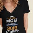Proud Mom Of 2018 Graduate Shirt Graduation Grad Class Women's Jersey Short Sleeve Deep V-Neck Tshirt