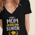 Proud Mom Of A 2021 Senior Shirt Class Graduation 2021 Mommy Women's Jersey Short Sleeve Deep V-Neck Tshirt