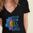 Proud Mom Of a 2022 Senior Shirt Graduation 2022 Women's Women's Jersey Short Sleeve Deep V-Neck Tshirt
