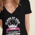 Proud Mom Of A Class Of 2019 Graduate TShirt Graduation Women's Jersey Short Sleeve Deep V-Neck Tshirt