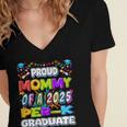 Proud MOMMY Of a 2025 PRE-K Graduate -Graduation Women's Jersey Short Sleeve Deep V-Neck Tshirt