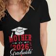 Proud Mother Of a Class Of 2026 Graduate For Graduation Women's Jersey Short Sleeve Deep V-Neck Tshirt