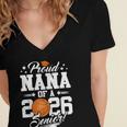 Proud Nana Of A 2026 Senior Basketball Graduation Women's Jersey Short Sleeve Deep V-Neck Tshirt