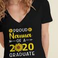 Proud Nanna Of 2020 Graduate Class Of 2020 Graduation Women's Jersey Short Sleeve Deep V-Neck Tshirt